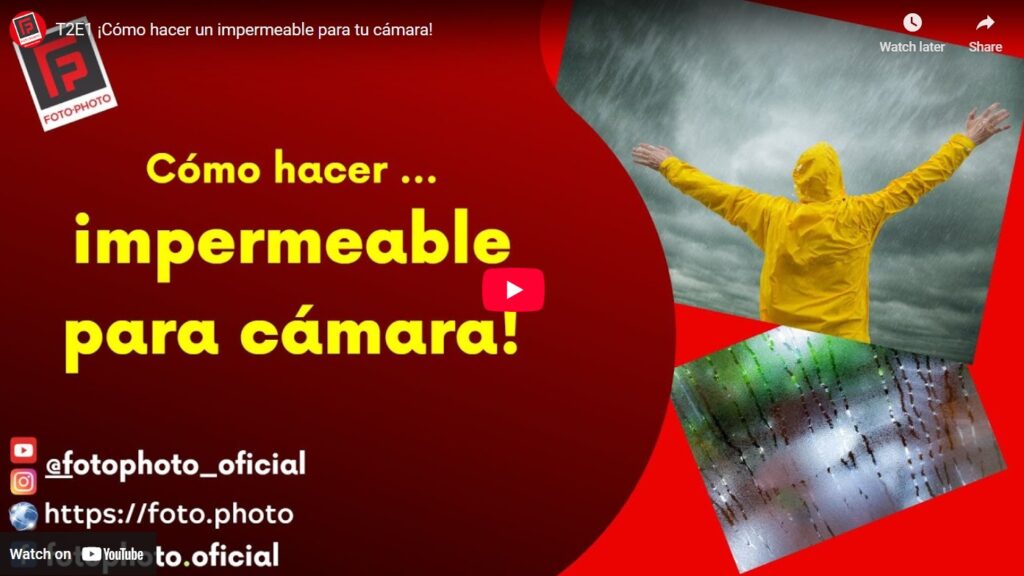 Cómo hacer un impermeable para tu cámara - Foto.Photo